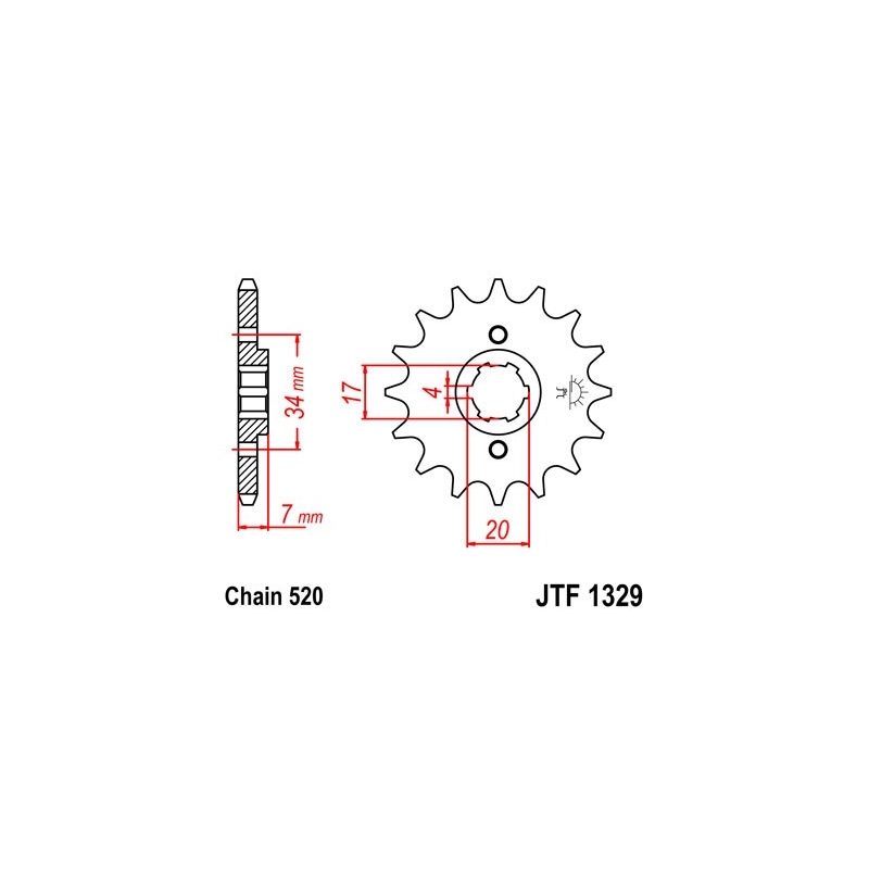 Ritzel JT 13T, 520