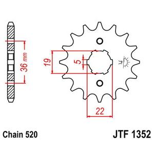 Ritzel JT JTF 1352-13 13T, 520
