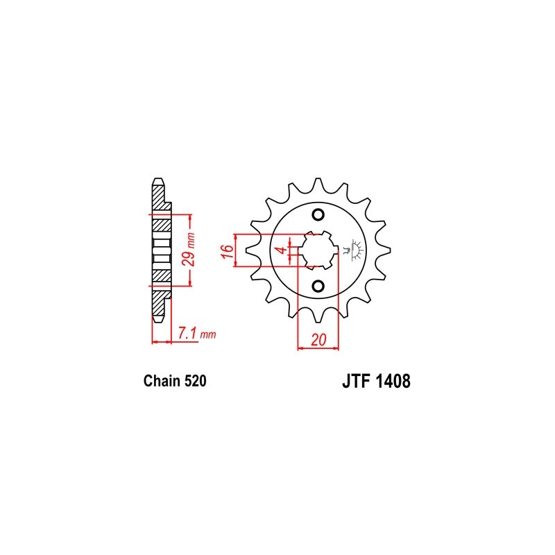 Ritzel JT 15T, 520