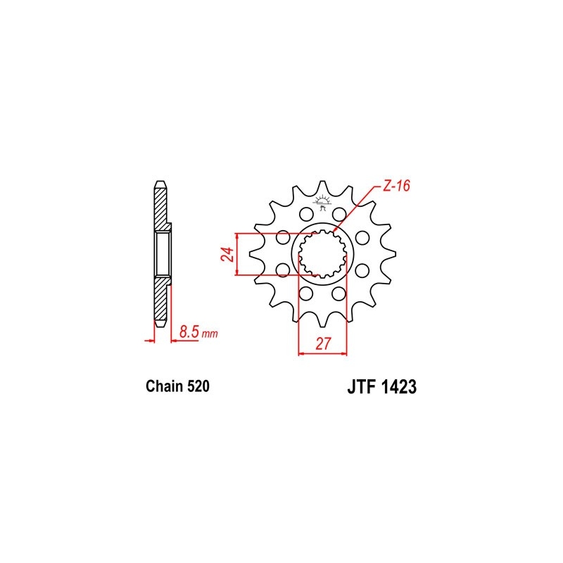 Ritzel JT 17T, 520