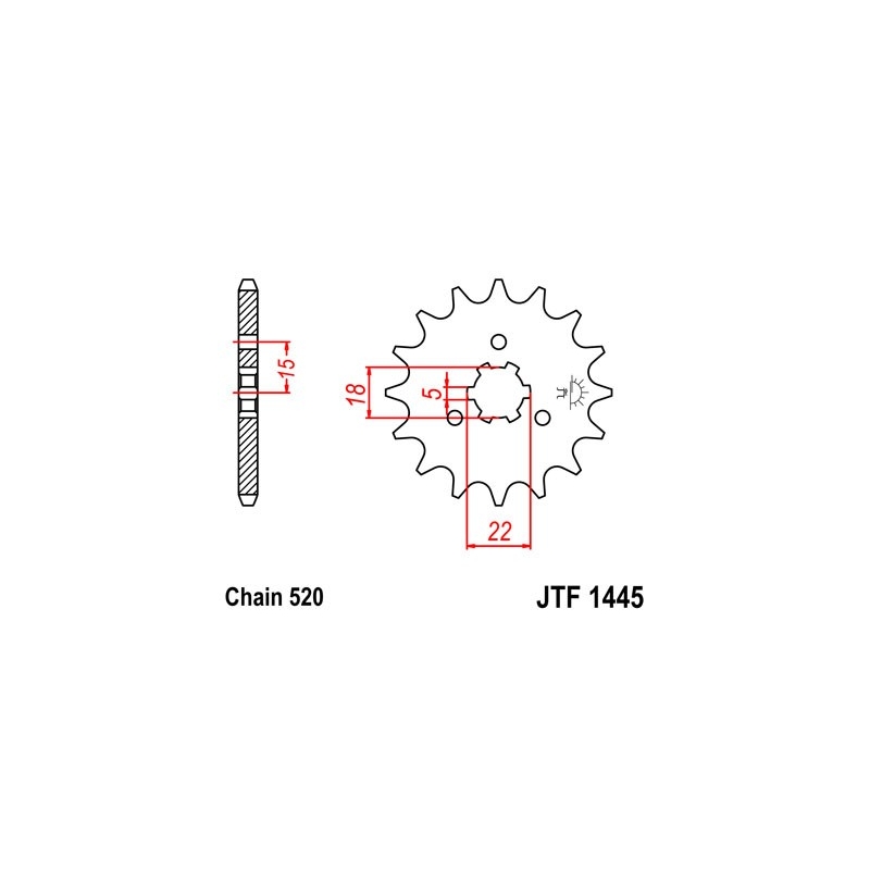 Ritzel JT 11T, 520