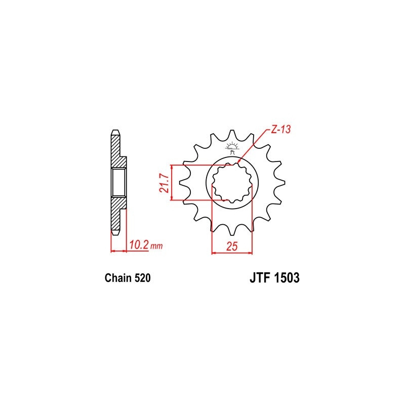 Ritzel JT 12T, 520