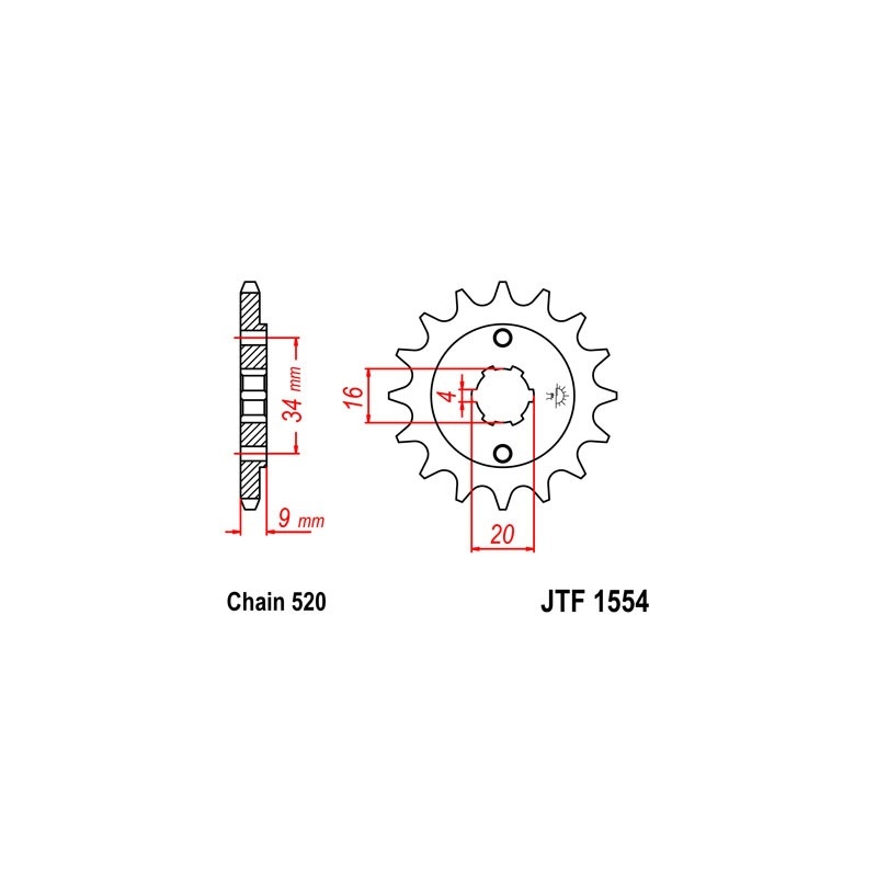 Ritzel JT 13T, 520