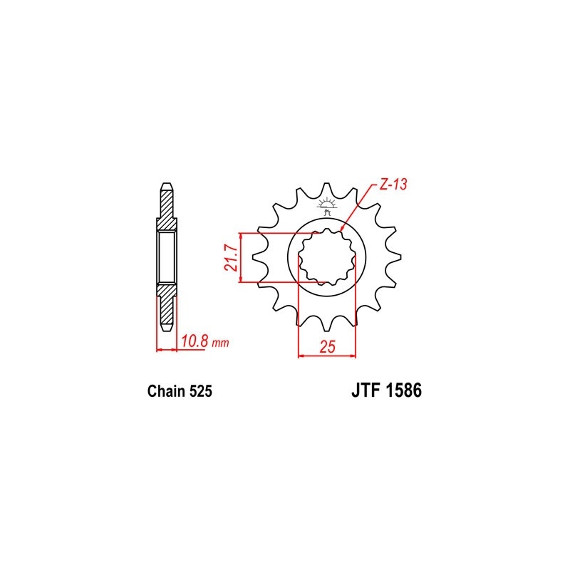 Ritzel JT 15T, 525