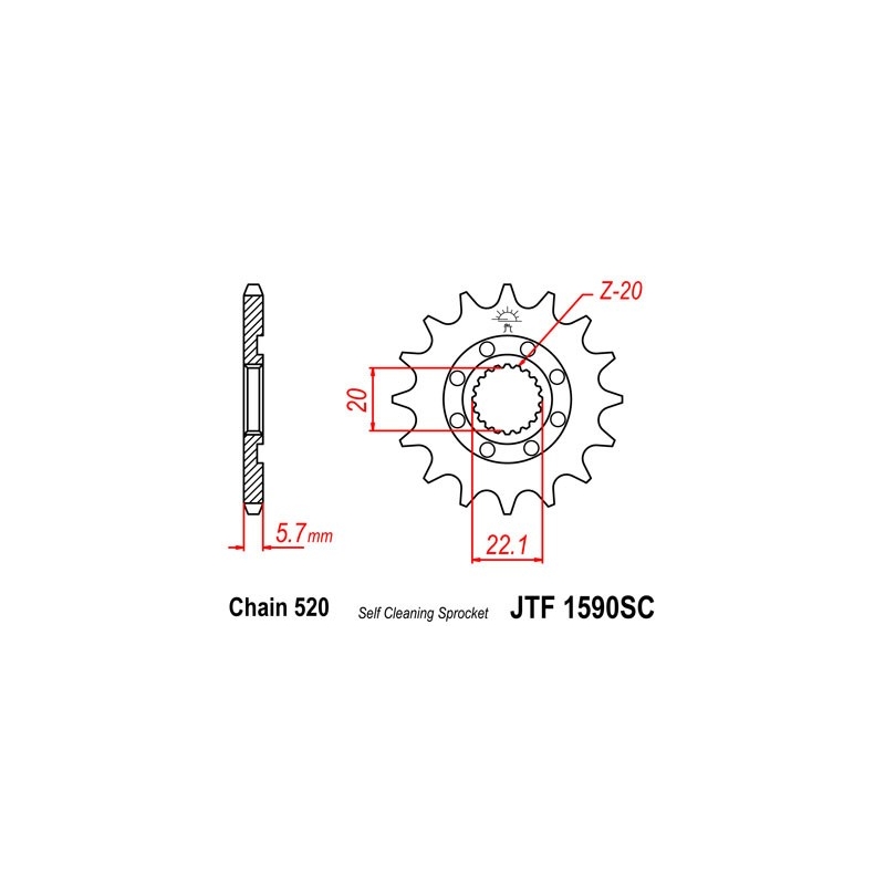 Ritzel JT 14T, 521 Self Cleaning Lightweight