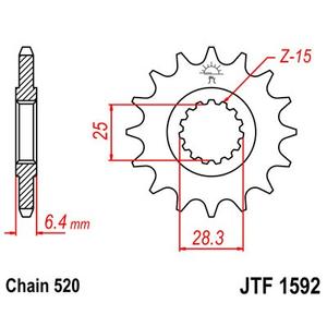 Ritzel JT JTF 1592-13 13T, 520