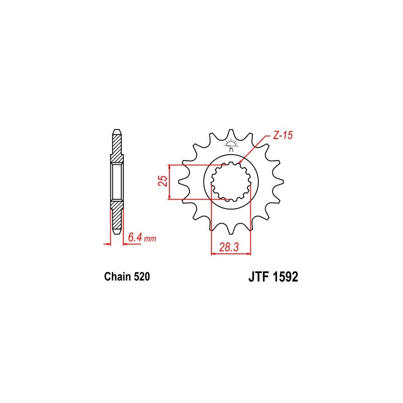 Ritzel JT 13T, 520