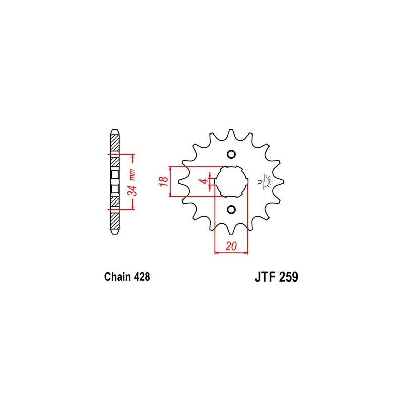 Ritzel JT 12T, 428