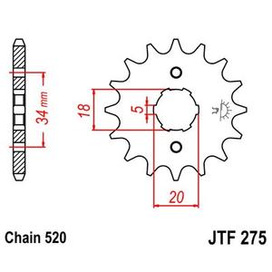 Ritzel JT JTF 275-15 15T, 520