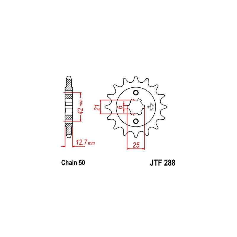 Ritzel JT 15T, 530