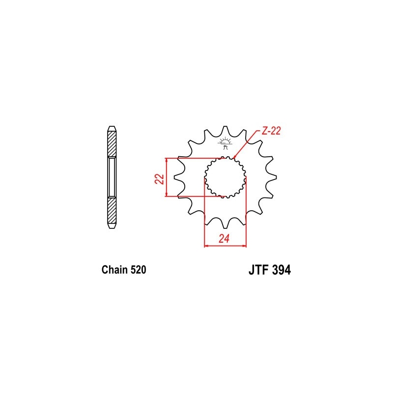 Ritzel JT 15T, 520
