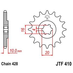 Ritzel JT JTF 410-13 13T, 428