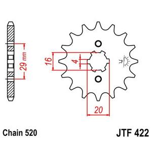 Ritzel JT JTF 422-13 13T, 520