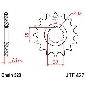 Ritzel JT JTF 427-11 11T, 520