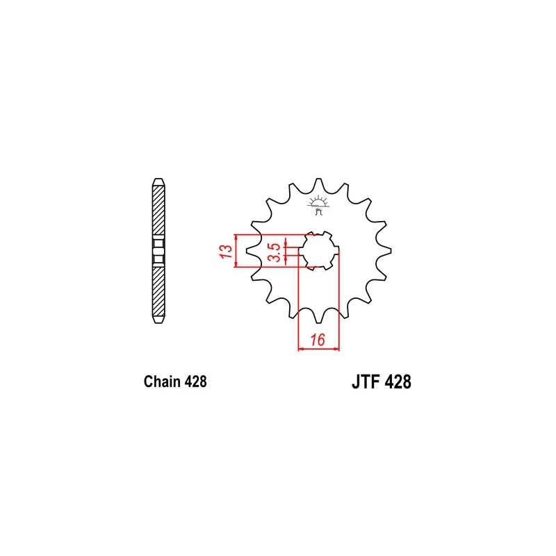 Ritzel JT 12T, 428