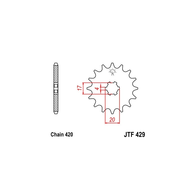 Ritzel JT 12T, 530