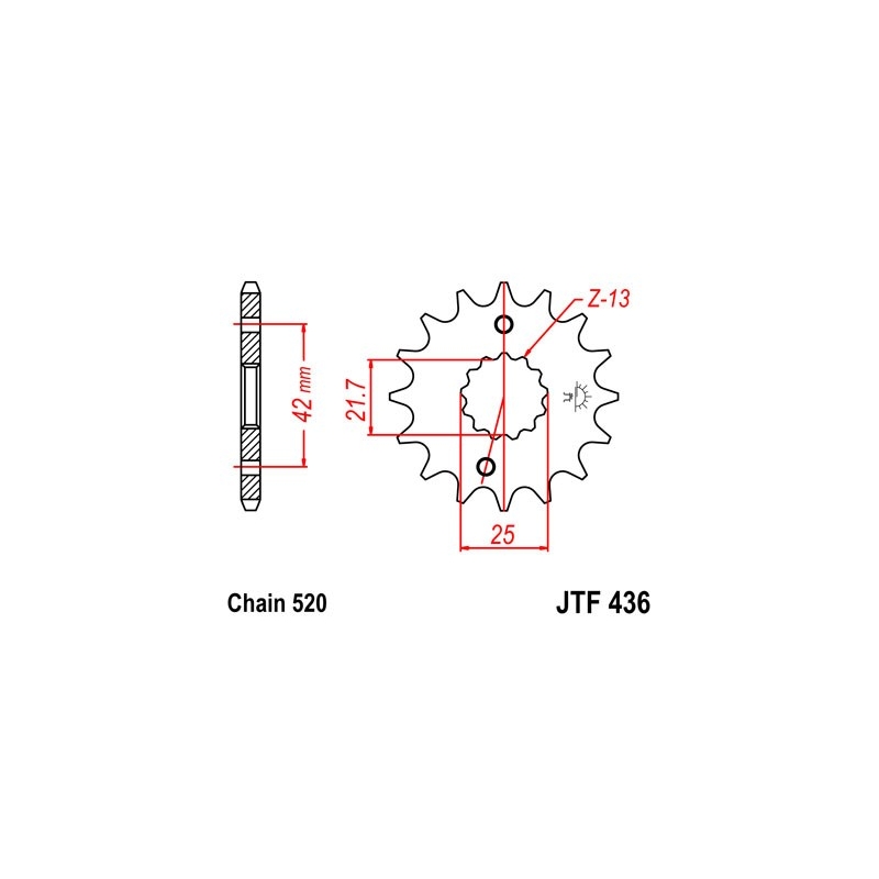 Ritzel JT 15T, 520