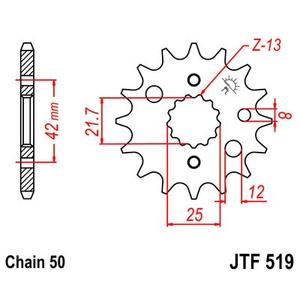 Ritzel JT JTF 519-16 16T, 530