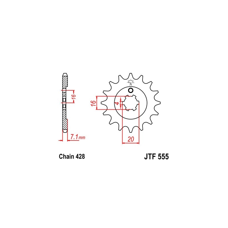 Ritzel JT 13T, 428