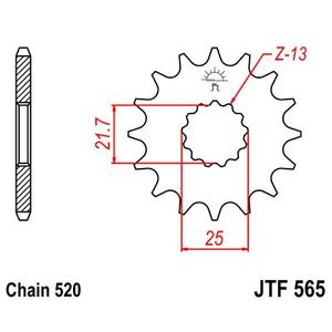 Ritzel JT JTF 565-17 17T, 520