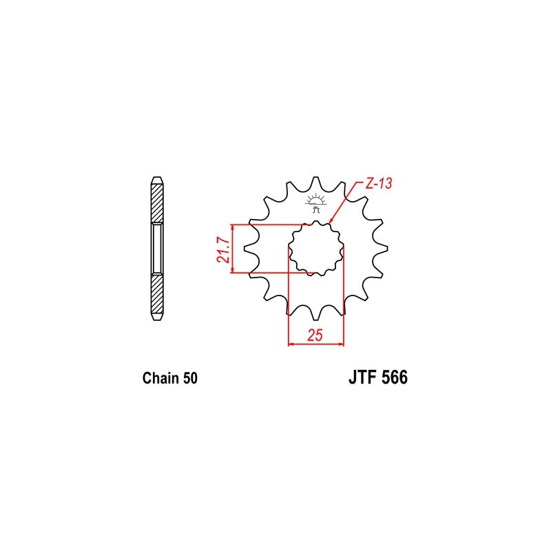 Ritzel JT 16T, 530