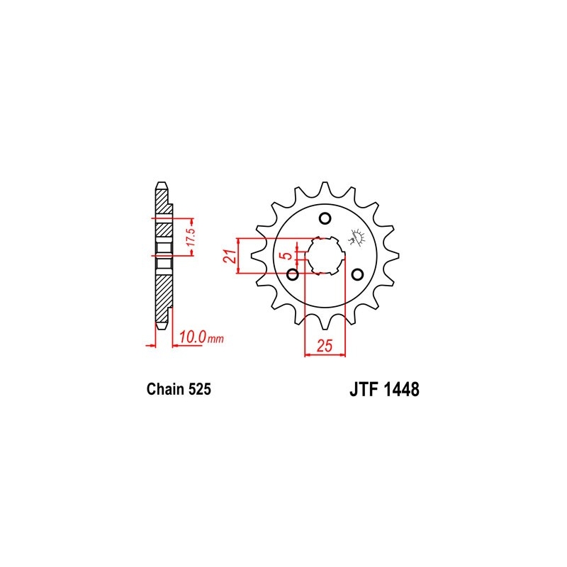 Ritzel JT 13T, 525