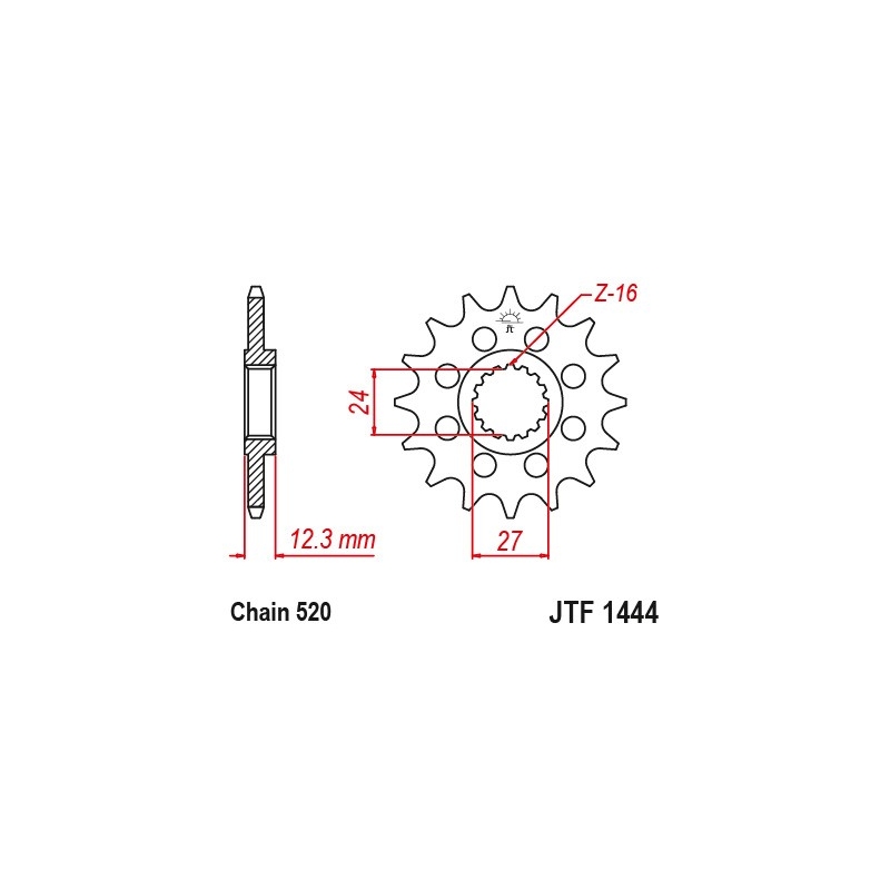 Ritzel JT 15T, 520