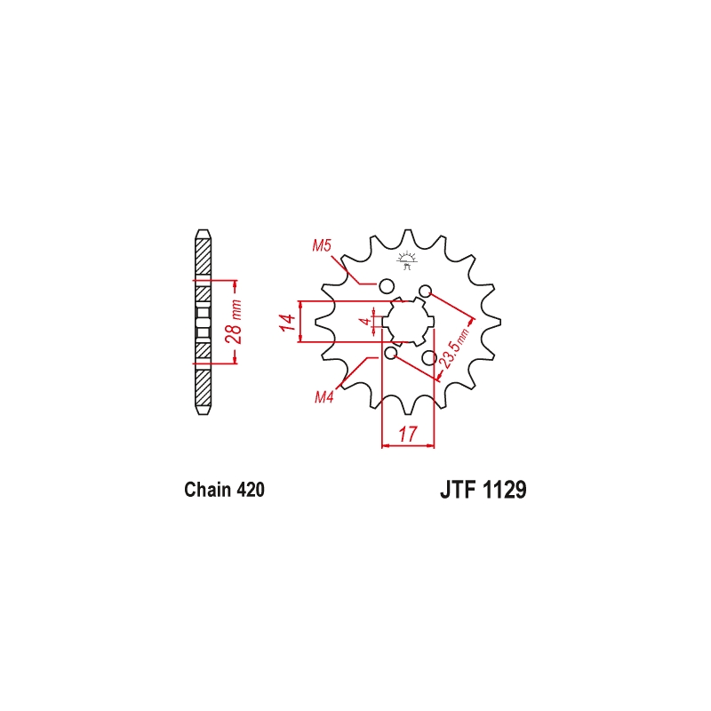 Ritzel JT 15T, 420