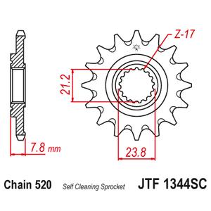 Ritzel JT JTF 1344-14SC 14T, 520