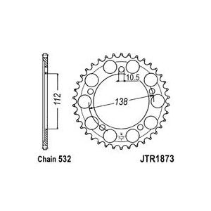 Ketten Rad JT JTR 1873-48 48T, 532