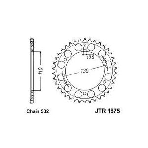 Ketten Rad JT JTR 1875-48 48T, 532