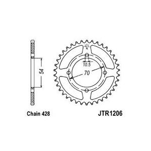 Ketten Rad JT JTR 1206-42 42T, 428