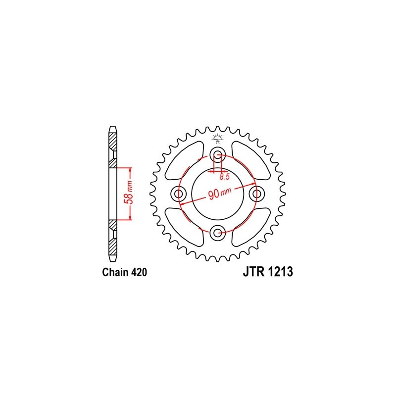 Ketten Rad JT 37T, 420