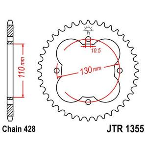 Ketten Rad JT JTR 1355-50 50T, 428