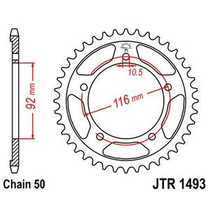 Ketten Rad JT JTR 1493-41 41T, 530