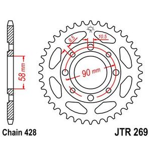 Ketten Rad JT JTR 269-34 34T, 428