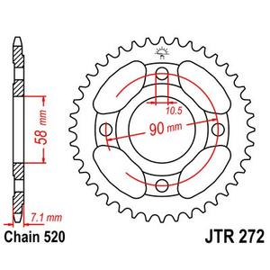 Ketten Rad JT JTR 272-31 31T, 520