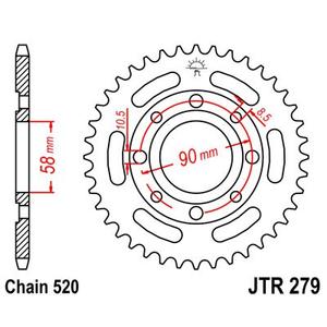 Ketten Rad JT JTR 279-30 30T, 520