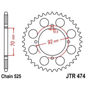 Ketten Rad JT JTR 474-48 48T, 525