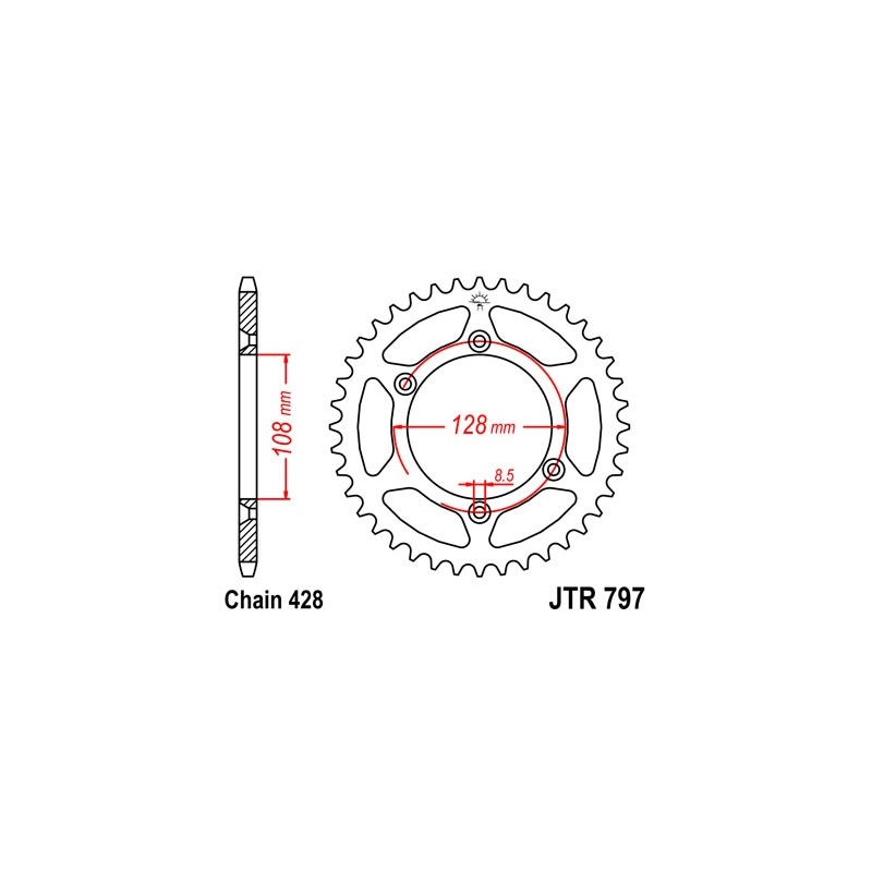 Ketten Rad JT 51T, 428
