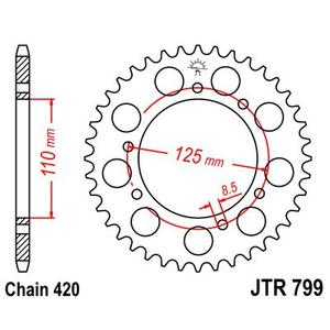 Ketten Rad JT JTR 799-50 50T, 420