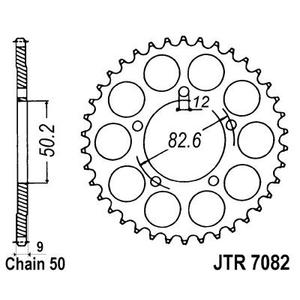 Ketten Rad JT JTR 7082-48 48T, 530