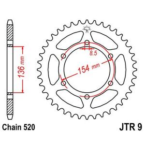 Ketten Rad JT JTR 9-47 47T, 520