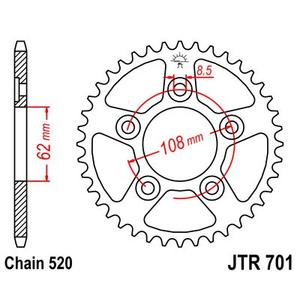 Ketten Rad JT JTR 701-38 38T, 520