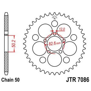 Ketten Rad JT JTR 7086-48Z 48T, 530