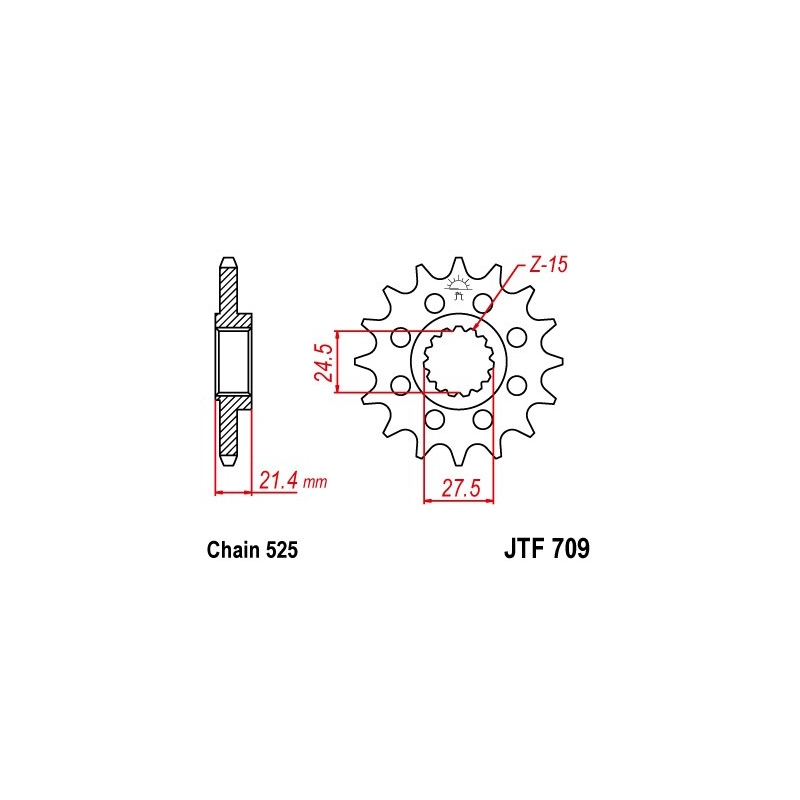 Ritzel JT 15T, 525
