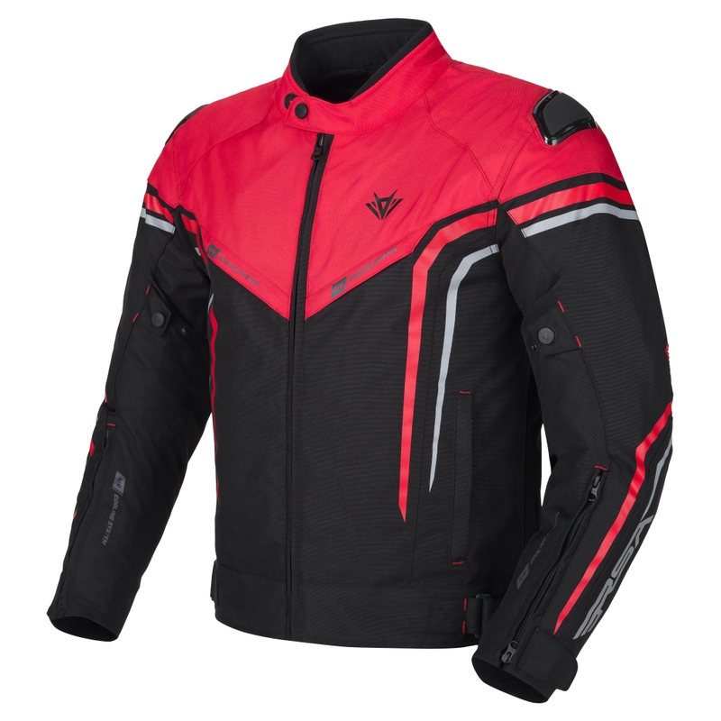 RSA Compact 2 EVO Motorradjacke schwarz-grau-rot