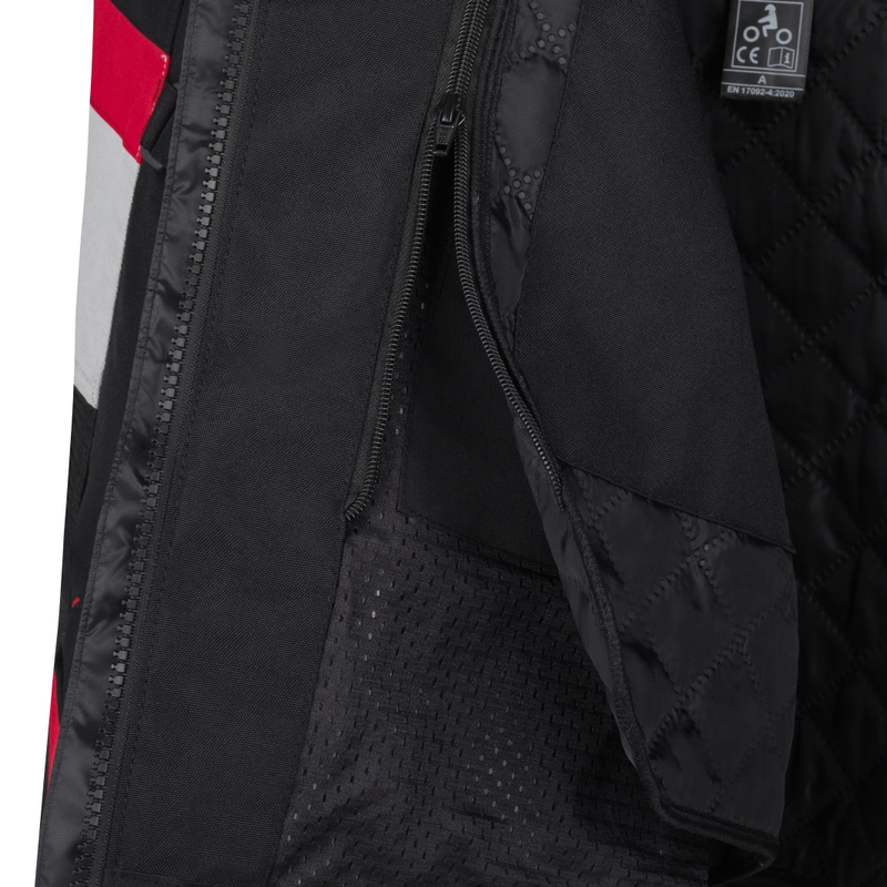 RSA EXO 2 Damen Motorradjacke schwarz-grau-pink