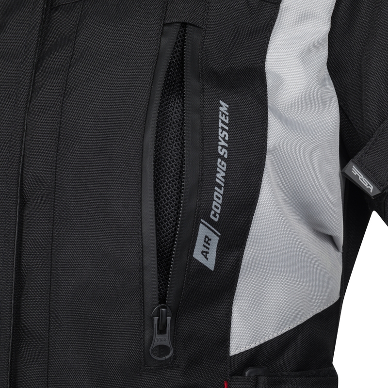 Damen Motorradjacke RSA EXO 2 schwarz-grau-rot