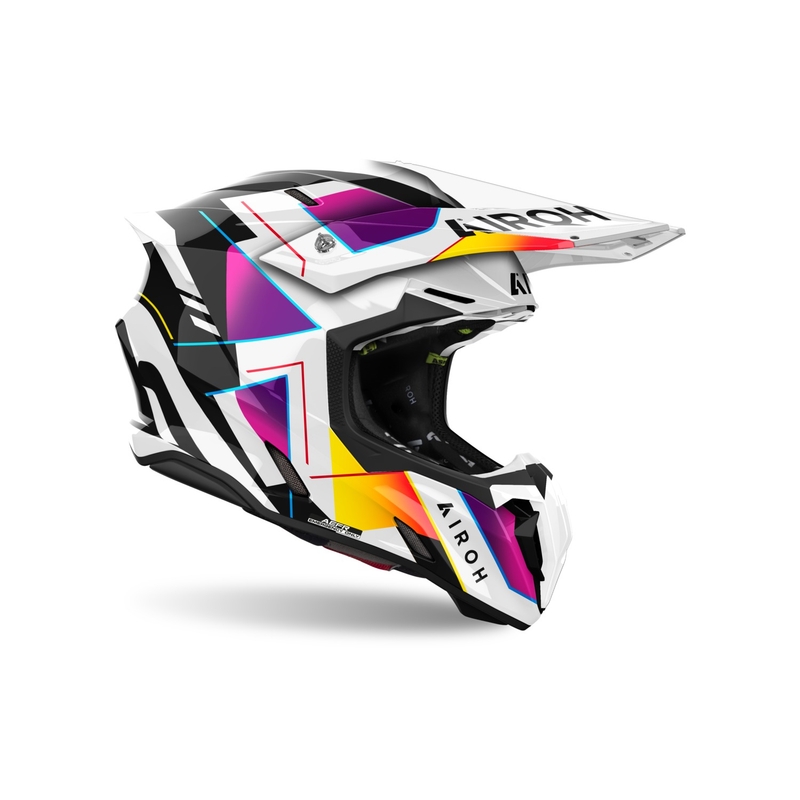 Motocross-Helm Airoh Twist 3 Rainbow glänzend
